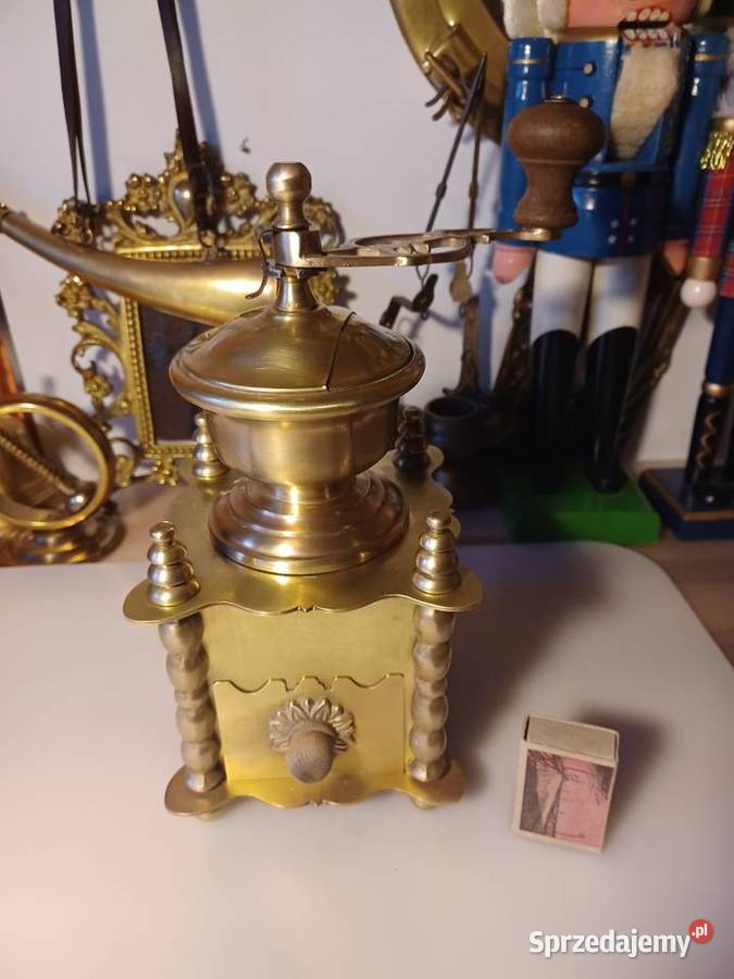 Piękny francuski młynek mosiężny Poznań
