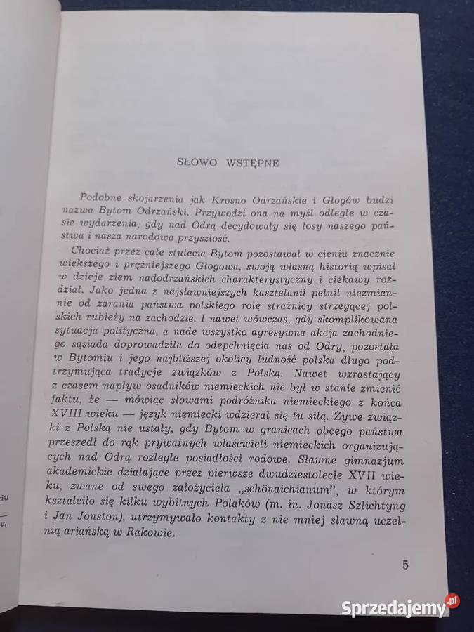 Bytom Odrzański Z dziejów i współczesności 1980 Koźminek sprzedam