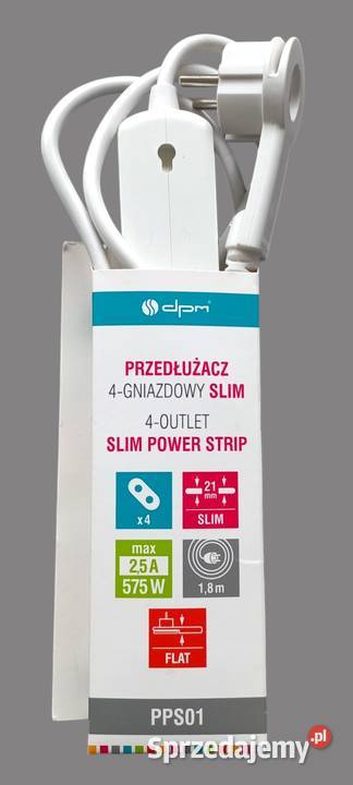 Przedłużacz elektryczny Listwa zasilająca SLIM Chrzanów sprzedam