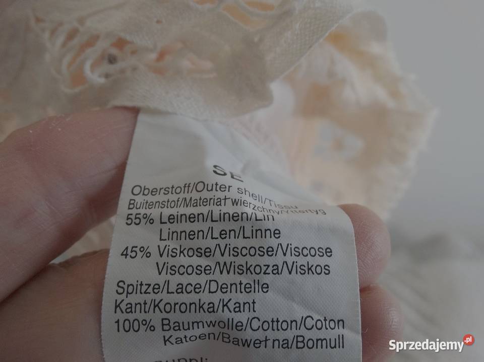 Marynarka Lniana Len Wiskoza Kimono Blezer Łomża