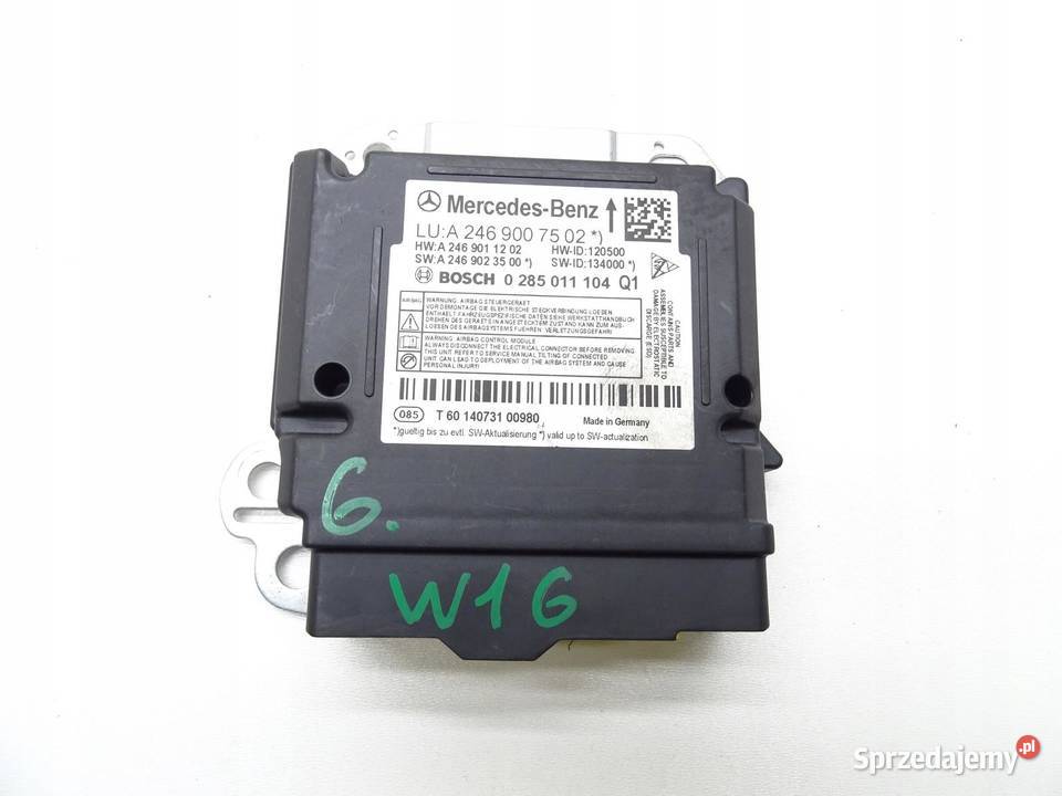 MODUŁ STEROWNIK PODUSZEK AIRBAG A2469007502