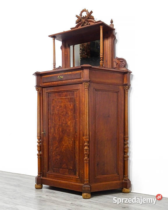 Antyk Solidna Drewniana KOMODA orzechowa