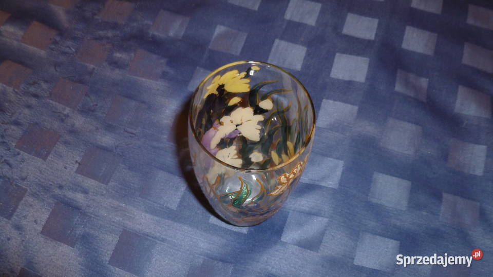 Flakonik szklany ręcznie malowany Kraków