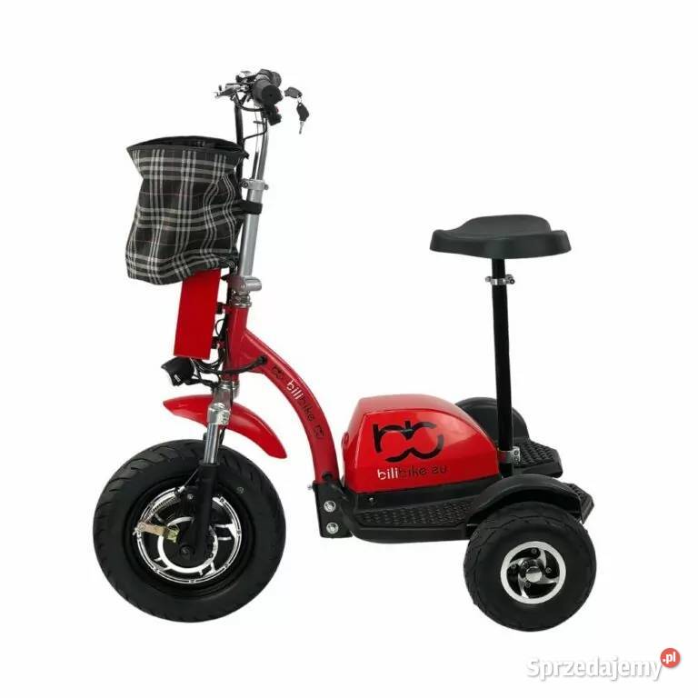 Skuter elektryczny BILI BIKE 500 RATY czerwony pełny VAT małopolskie Tarnów