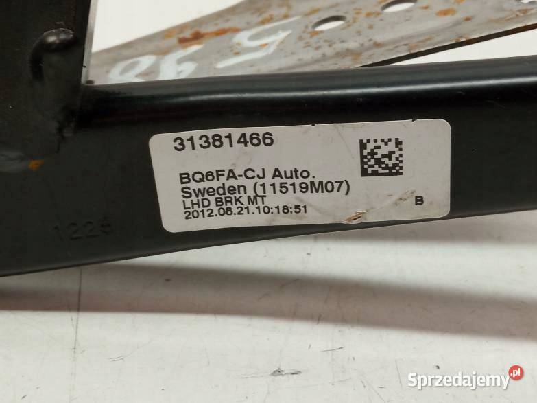 PEDAŁ HAMULCA 31381466 Volvo V40 II 20122019 Rok produkcji 2012 sprzedam