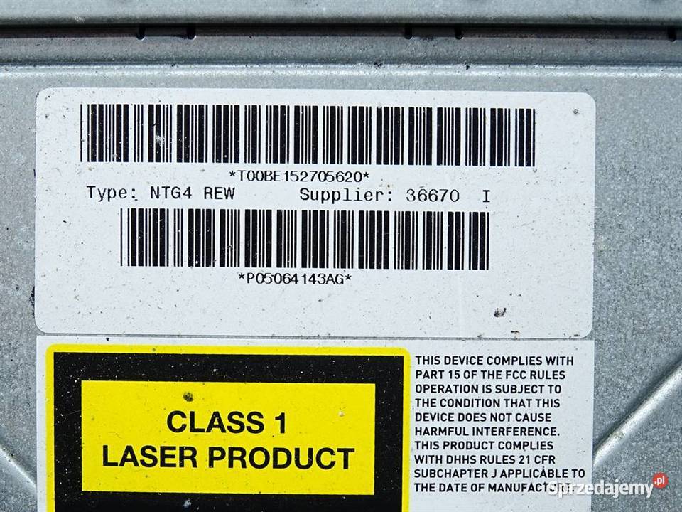 RADIO CHRYSLER SEBRING P05064143AG 0710 osobowe