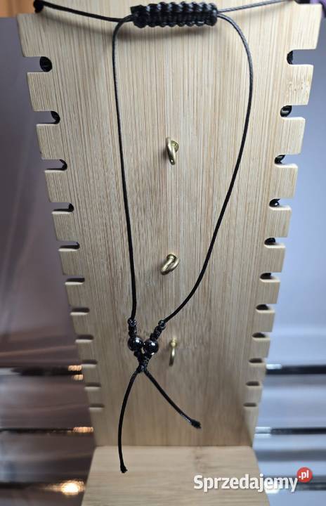 NASZYJNIK KAMIEŃ NATURALNY SUROWY TURMALIN Naszyjniki śląskie Katowice