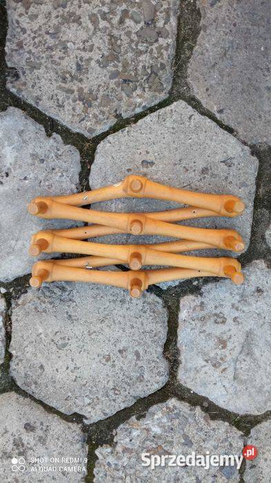 Rozkładany wieszak PRL stary Busko-Zdrój