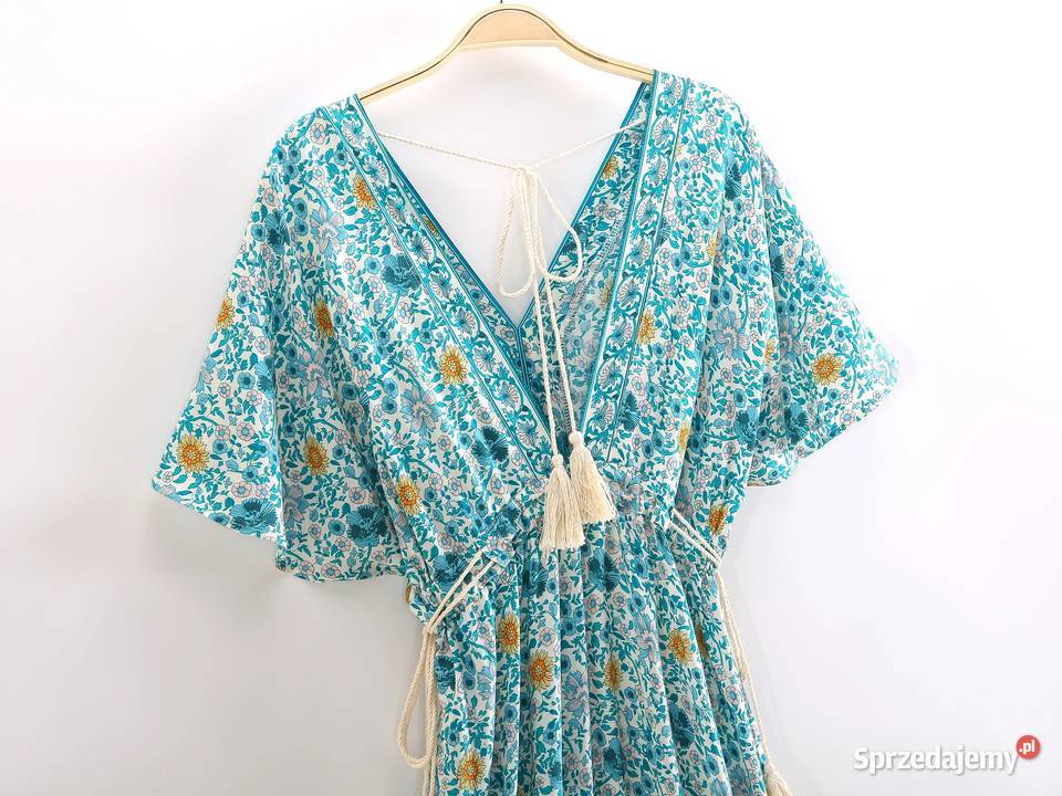 Sukienka boho S 36 M 38 bohemian hippie etno na zachodniopomorskie Szczecin sprzedam