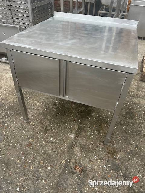 Stół roboczy 100 x 100 z szafką ze stali dolnośląskie Głogówko