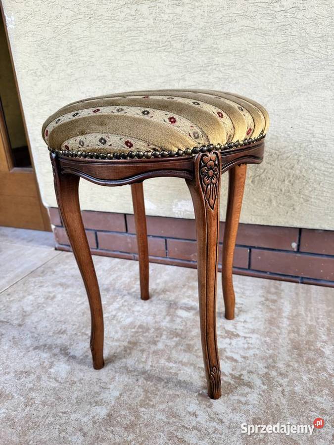 Stołek Ludwik stylowy pufa taboret siedzisko do Sulbiny