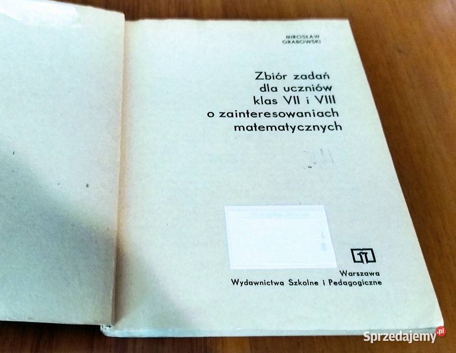 Zbiór zadań uczniów klas VII i VIII o Gdańsk