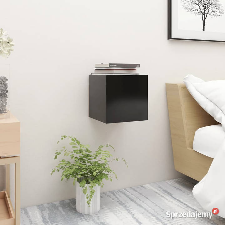 Szafki nocne 2 czarne 305x30x30 WM3079710 Warszawa