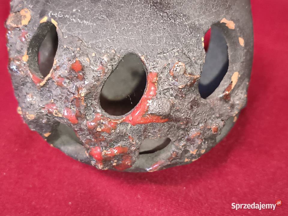 Ceramiczny świecznik lampion ceramika Antyki, Sztuka, Kolekcje Chorzew