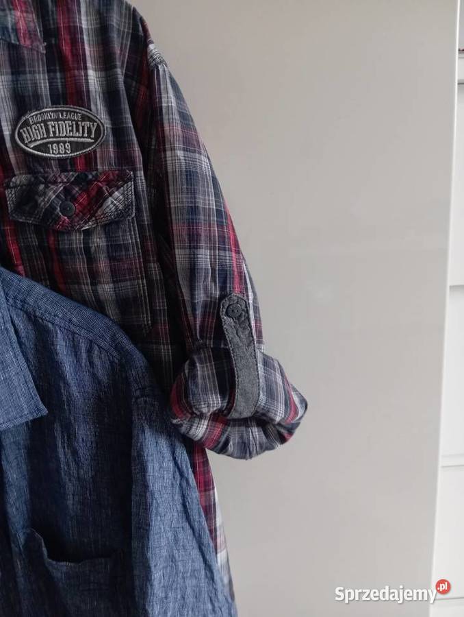 Biała koszula 188 kołnież 38 koszula kurtki Moda i Styl Bogucin