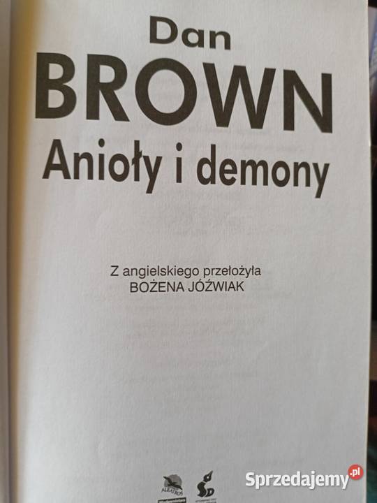 Anioły i demony Brown używane książki Warszawa