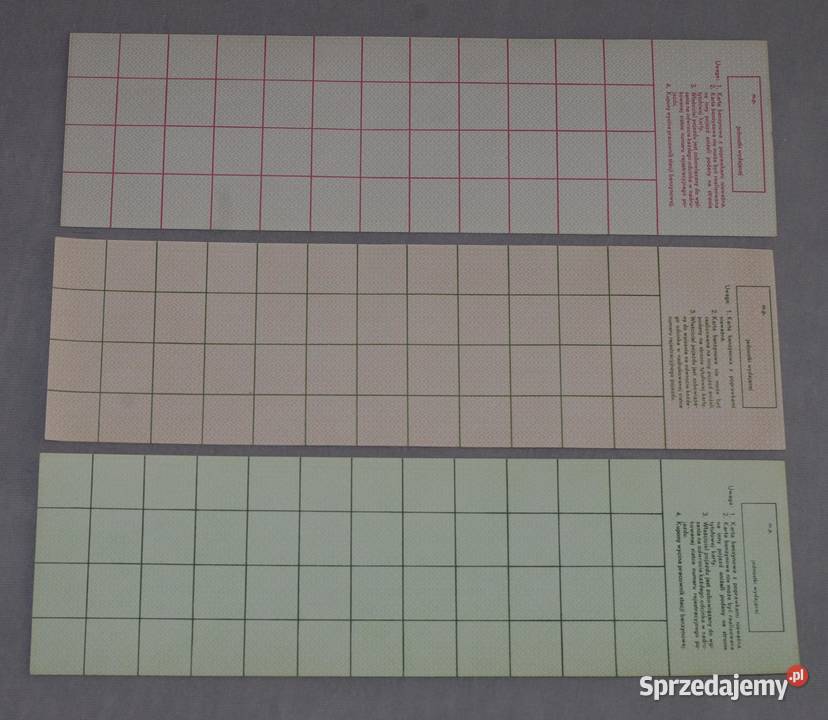 Rzadkie karty na benzynę z PRL TYP 234 Płock