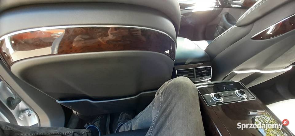 Fotel kierowcy Skóra czarna Audi A8 D4 Nisko
