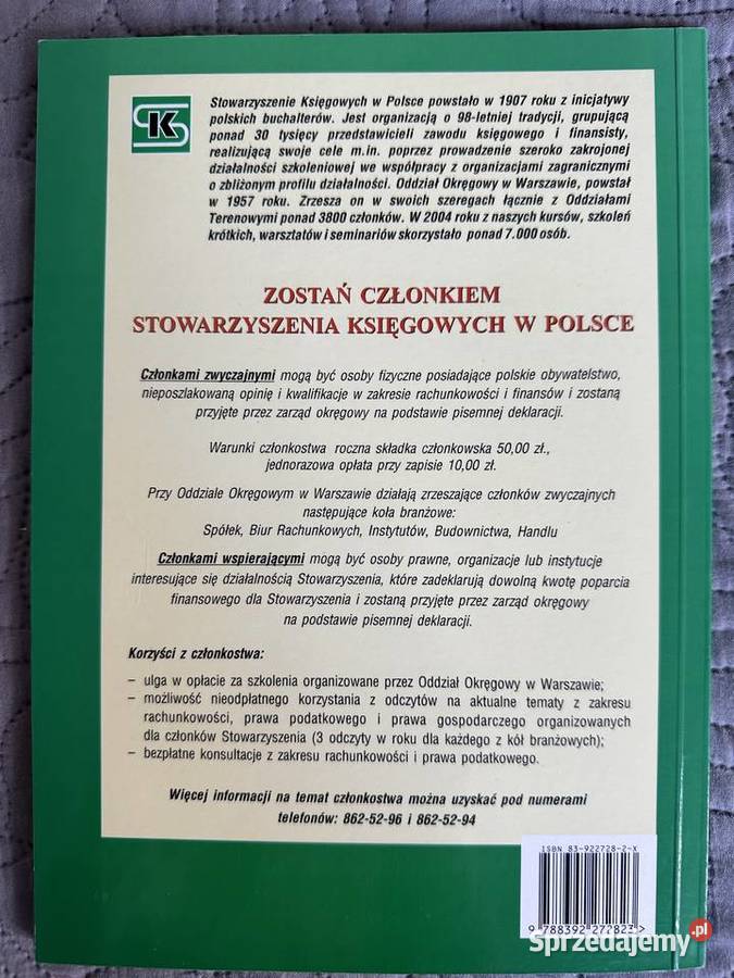 ORGANIZACJA PRAC ZWIĄZANYCH Z ZAMKNIĘCIEM KSIĄG Warszawa