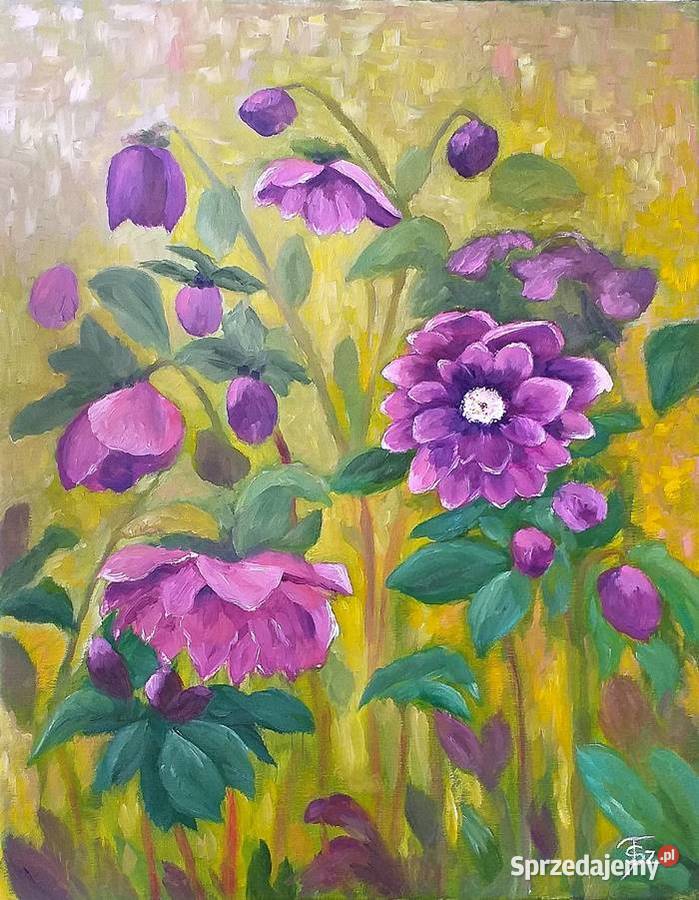 Obraz olejny Ciemierniki lubelskie Lublin