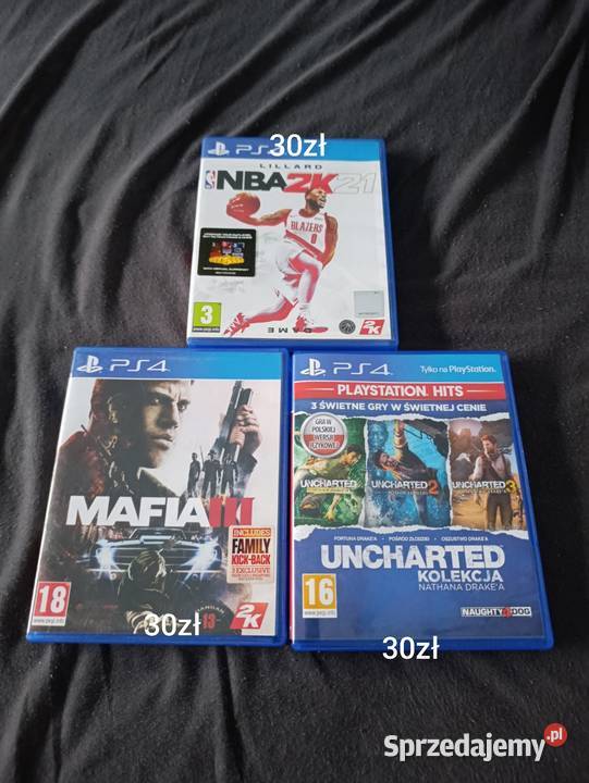 Sprzedam 3 gry na PlayStation 4 sprzedam