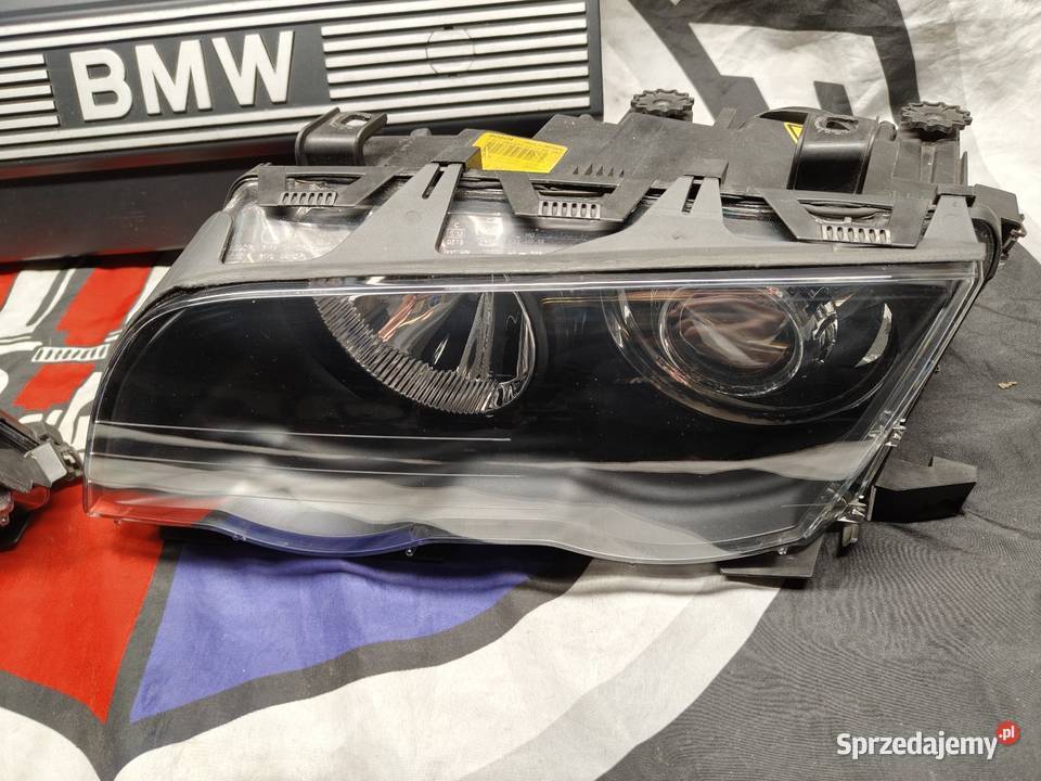 Bmw e46 sedan lampy przód Xenon Europa przed łódzkie Aleksandrów Łódzki