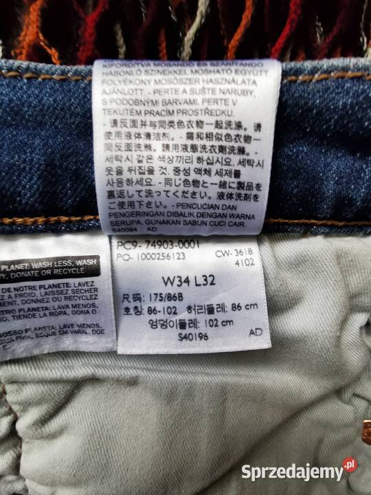 Levis 512 Slim Fit Taper W34 L32 Jeansy Super Łask sprzedam