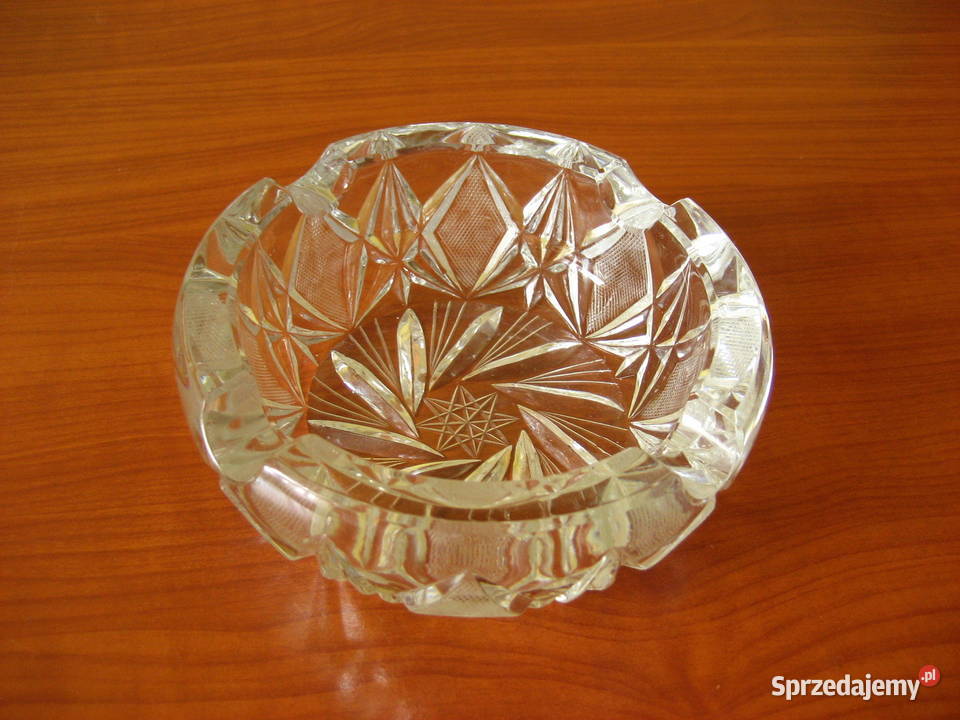 Kryształowa popielniczka Kryształ PRL Elegancka Kielce