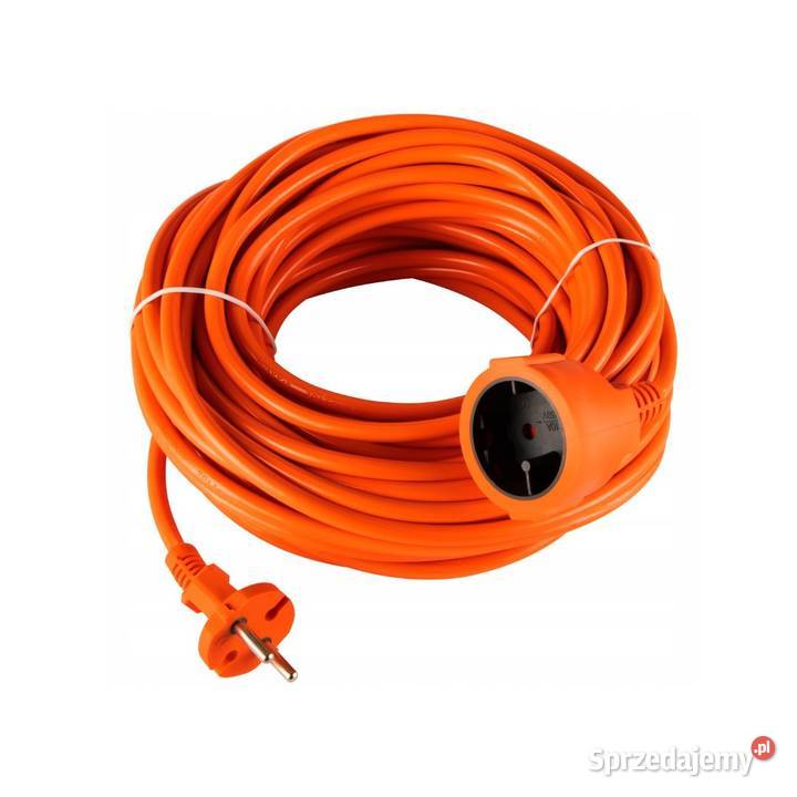 PRZEDŁUŻACZ OGRODOWY 50m Budowlany Gruby 2 x 230V Elektryczne Białystok sprzedam