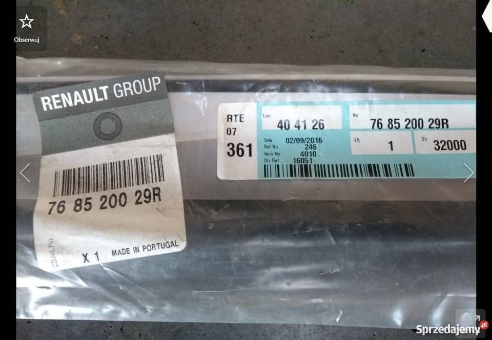 Listwa dolna progu Renault Megane II