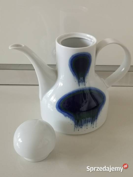 Dzbanek do kawy porcelana Pop Art vintage