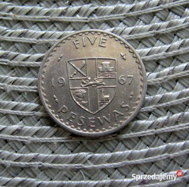 Ghana 5 Pesewas 1967r Numizmatyka Kalisz sprzedam