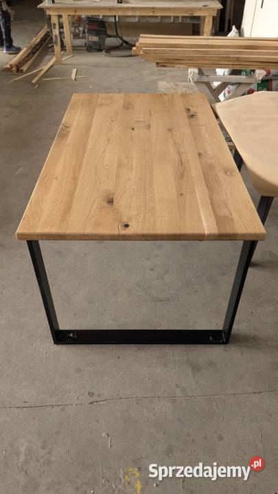 Stół dębowy 160x93 na metalowych nogach loft Olsztyn sprzedam