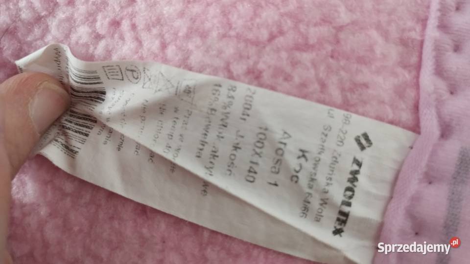 koc kocyk różowy dziecięcy