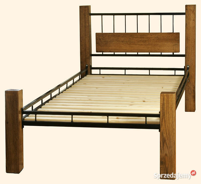 Łóżko dębowe nogi rama metal Łóżka, wersalki i sofy Gdynia