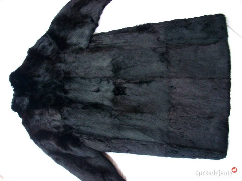 Długie Czarne Futro Naturalne Idealne 44 46 Nowy Sącz