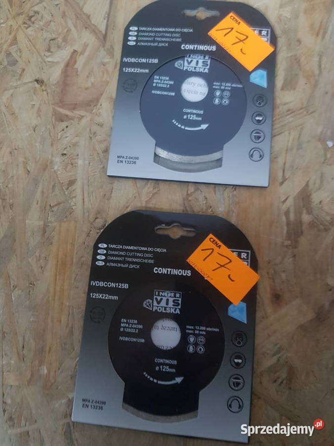Tarcza diamentowa ciągła pełna 125x22mm Intervis Narzędzia Głogowa