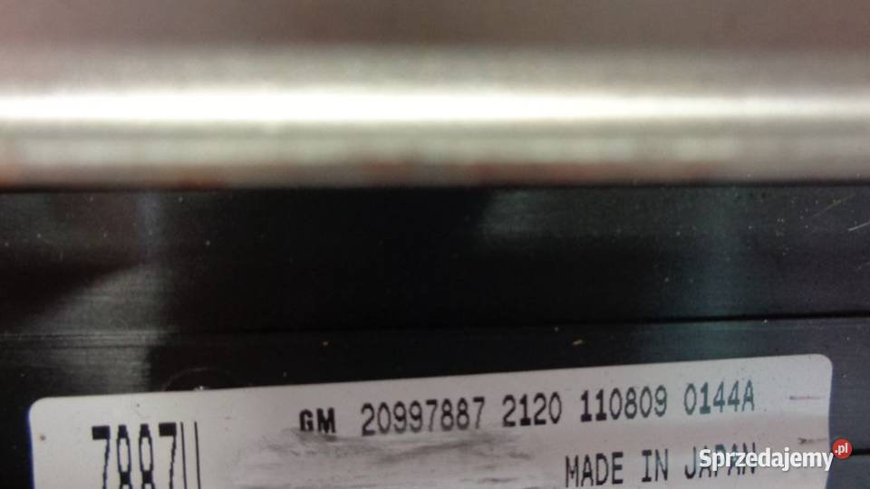 PANEL KLIMY NAVI RADIA OPEL INSIGNIA 20997887 Pozostałe wielkopolskie Rakoniewice