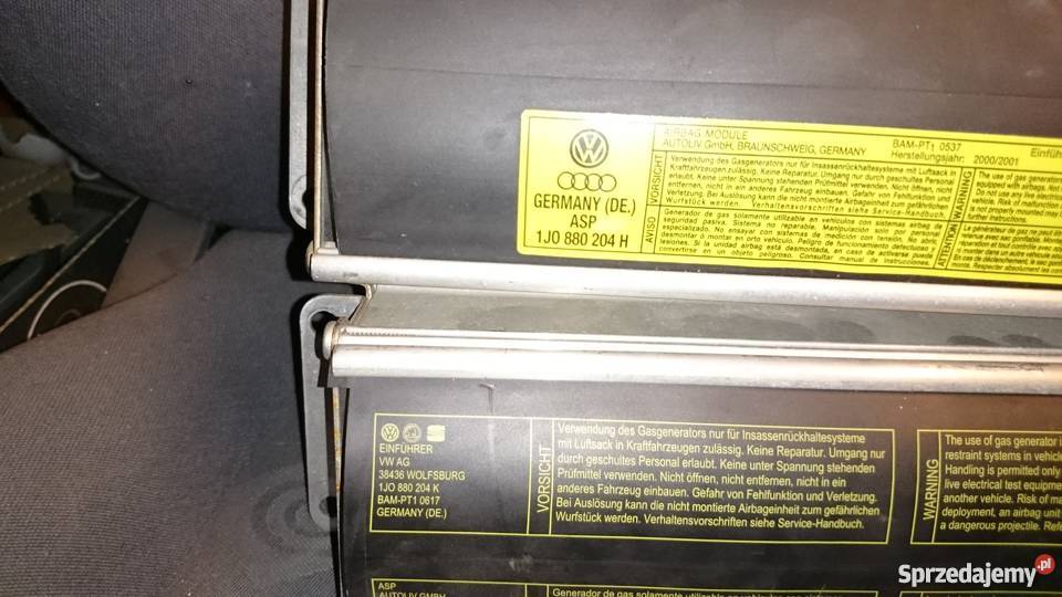 Poduszki pasażera powietrzne Seat leon Toledo Jaworzno