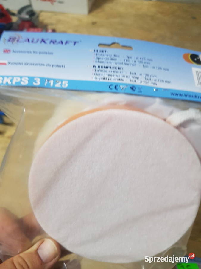 Zestaw polerski gąbka filc 125 mm BLAUKRAFT Głogowa