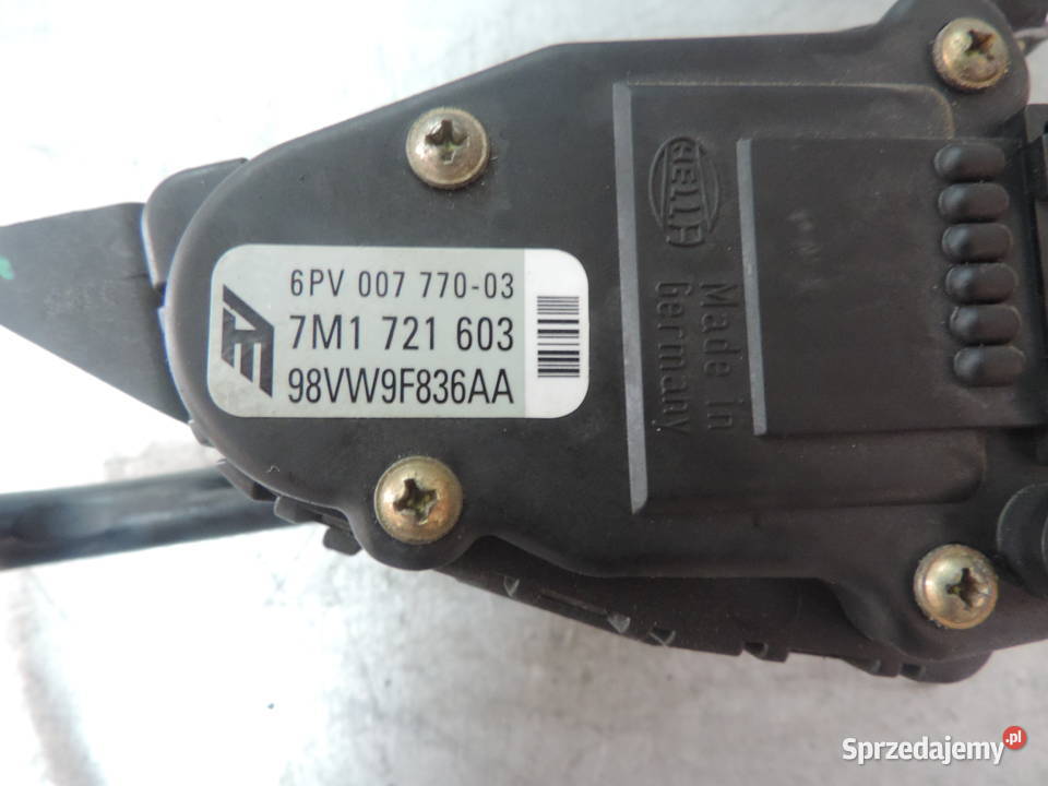 PEDAŁ POTENCJOMETR GAZU VW SHARAN 19 TDI wyposażenie elektryczne