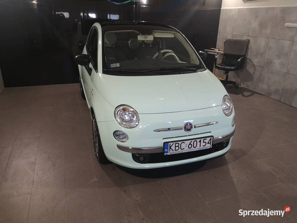 Fiat 500 Lounge Najbogatsza wersja skóry wygląd ASR (kontrola trakcji) Gnojnik sprzedam