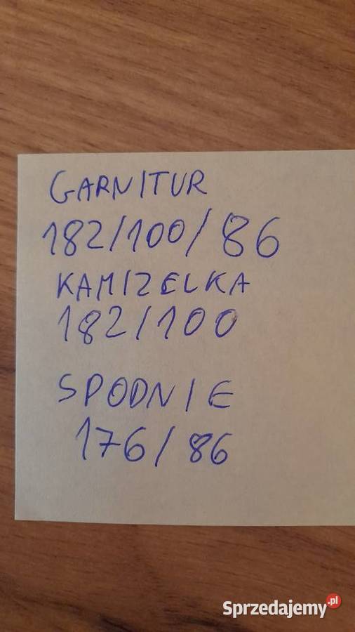 Garnitur męski czarny