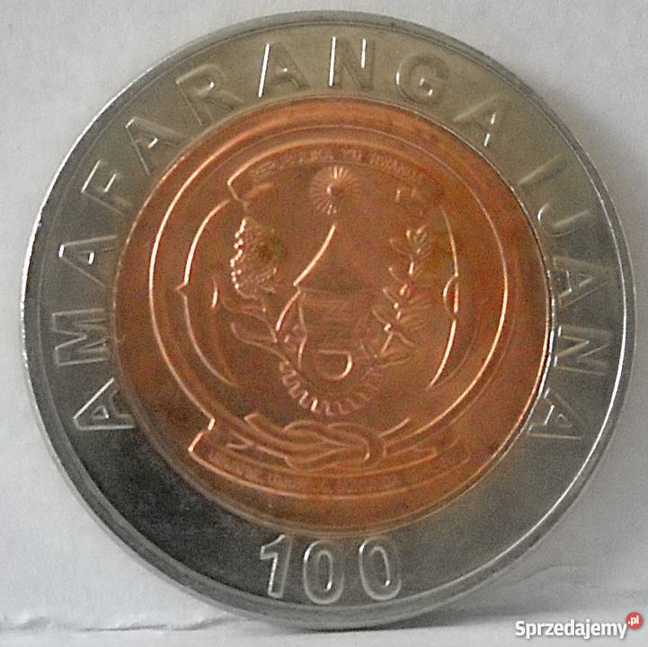 RWANDA100 FRANK2007 r Numizmatyka Legionowo