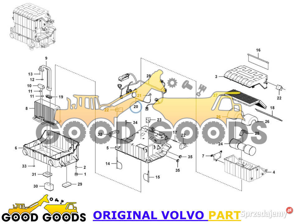 VOLVO CZUJNIK TEMPERATURY UKŁADU WENTYLACJ Władysławów