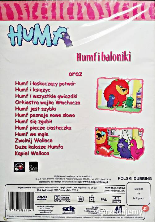 HUMF HUMF I BALONIKI DVD wielkopolskie Kalisz sprzedam