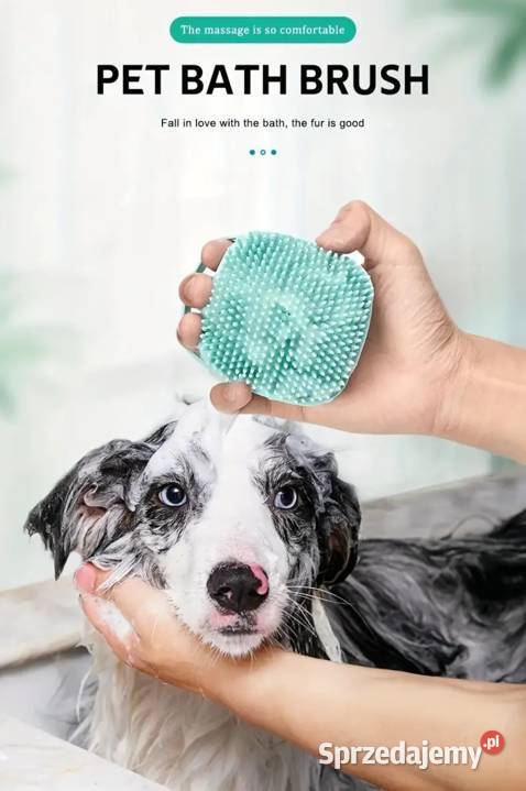 Szczotka do Kąpieli Zwierząt Miękka Silikonowa Płock