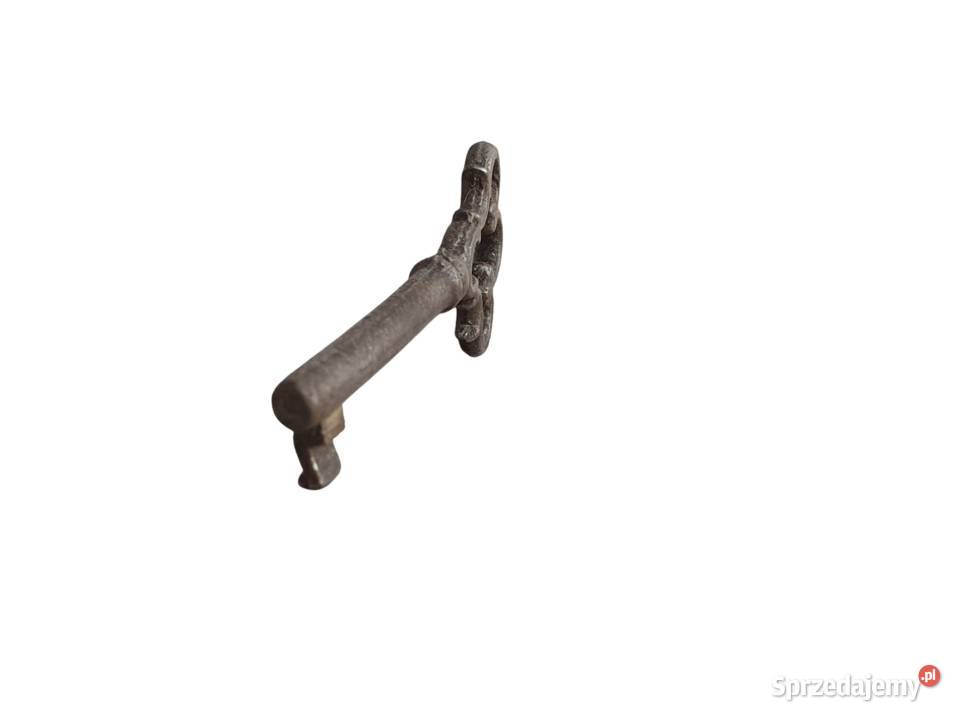 Stary stylowy metalowy klucz XVIIIXIX w ręcznie śląskie