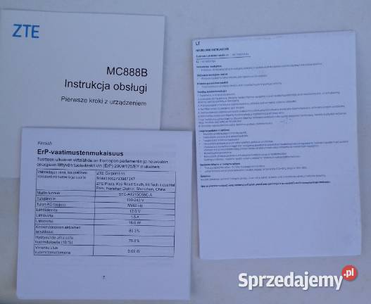 Mocny Router 5G ZTE MC888B WiFi 6 Gniazdo SIM router