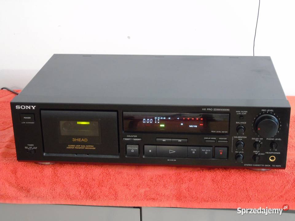 Magnetofon Sony TCK670 3 głowice 2 wałki WYSYŁKA Jasło